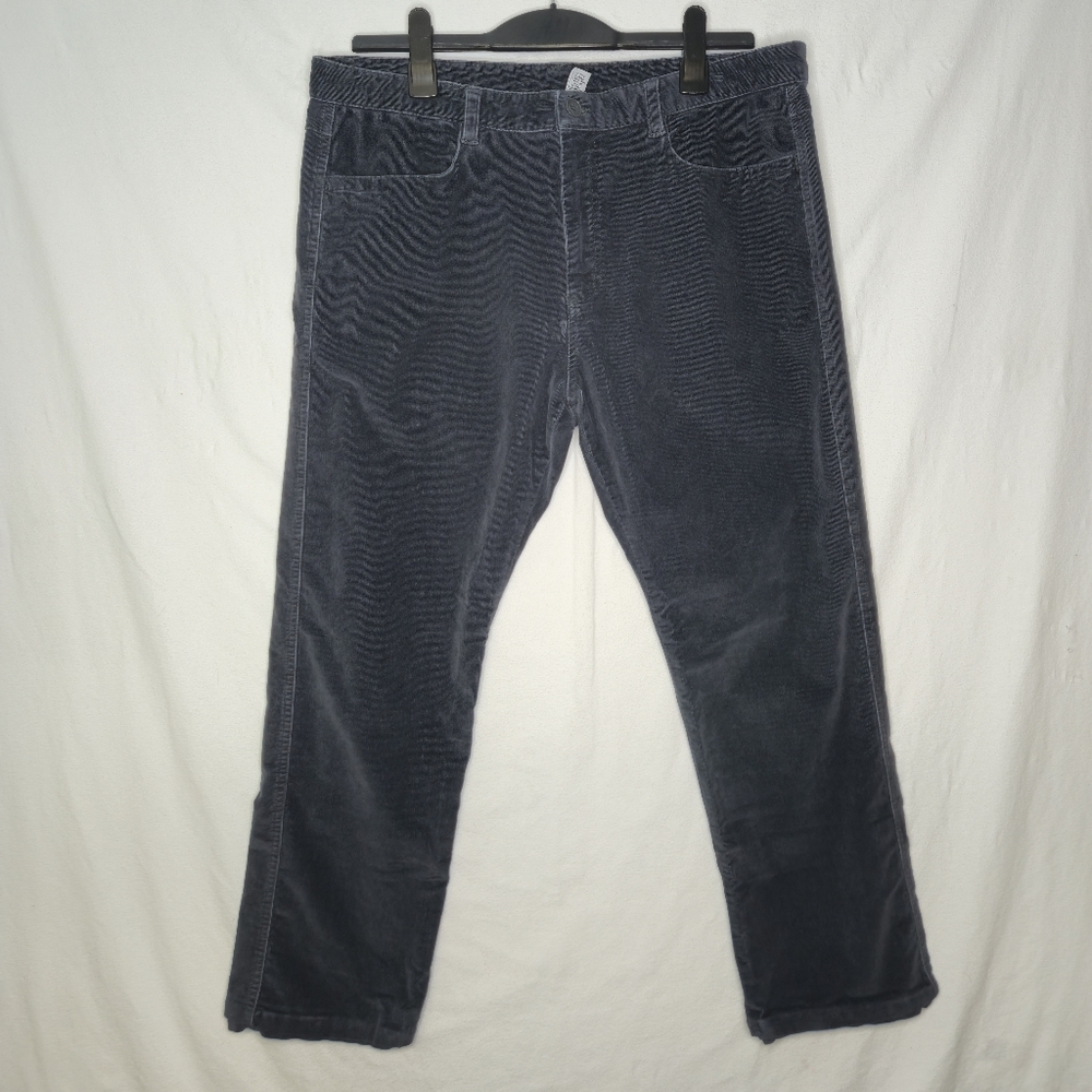 Calvin Klein Men's Gray Corduroy Slim Fit Pants Size 36 X 30
